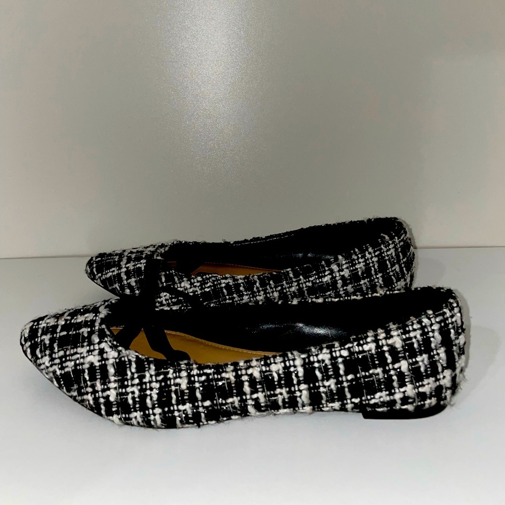 Lane Bryant flats tweed shoes size 10W